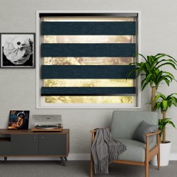 Duorolgordijnstof Darkness serie van HEWO Raamdecoratie BV 