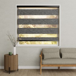 Duorolgordijnstof Darkness serie van HEWO Raamdecoratie BV 